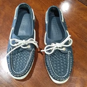Sperry Top Sider navy women size 5.5 boat shoe 5 1/2 used once like new